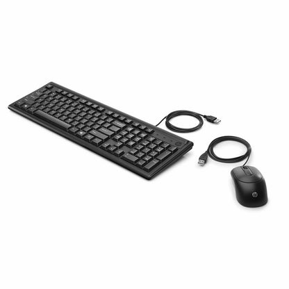 Tastatur mit Maus HP 6HD76AA Qwerty Spanisch Schwarz