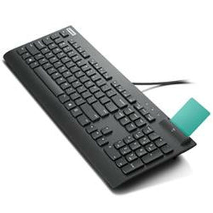 Clavier avec lecteur Lenovo SMARTCARD Espagnol Qwerty Noir