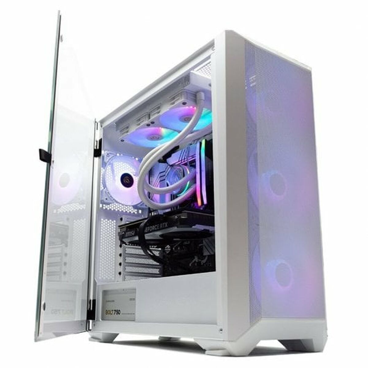 PC de bureau PcCom PCC-IMP3-13600KF-4070W-WHT Nvidia Geforce RTX 4070 i5-13600KF 32 GB RAM 1 TB SSD