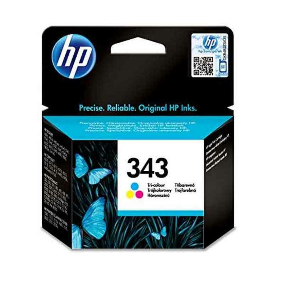 Original Ink Cartridge HP T343 Tricolour Cyan/Magenta/Yellow