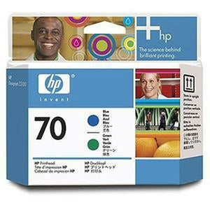 Tête de rechange HP DesignJet Z3100 Nº70 Bleu Vert