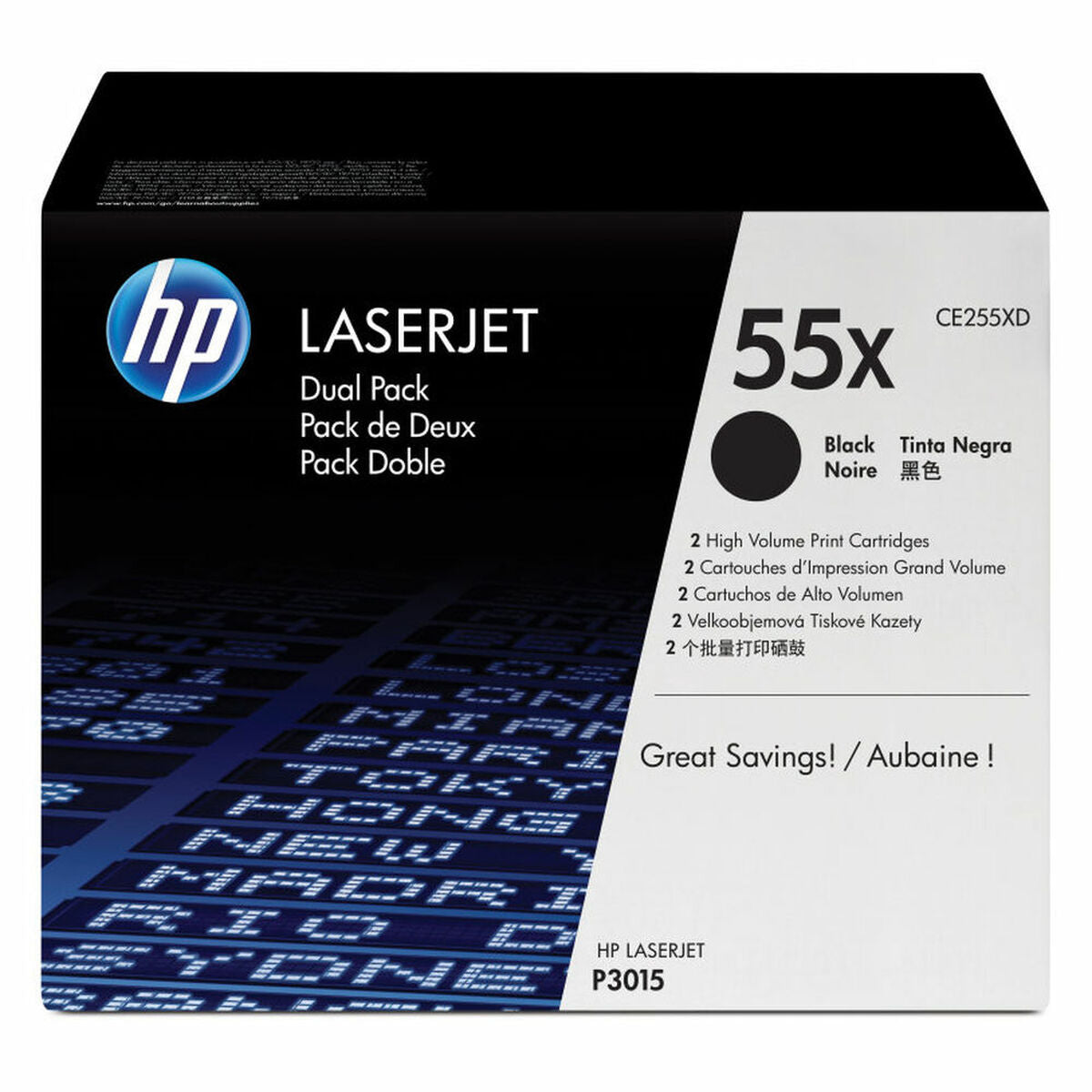 Toner HP CE255XD Schwarz