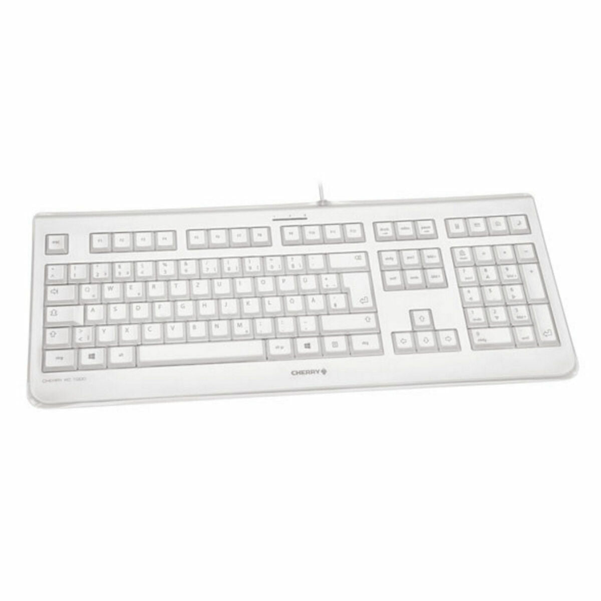 Clavier Cherry JK-1068ES-0 Blanc Gris Espagnol Qwerty