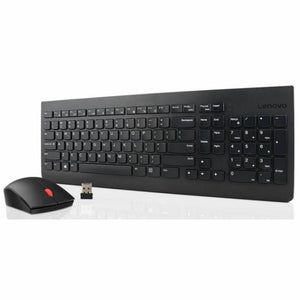 Clavier et souris sans fil Lenovo 4X30M39490           Espagnol Qwerty