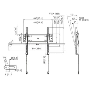 Support de TV Vogel's 7047100 55" 65" 75 Kg