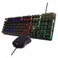 clavier et souris Ewent PL3201 Noir Multicouleur Espagnol Qwerty