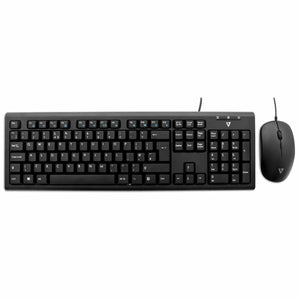 Tastatur mit Maus V7 CKU200UK QWERTY Englisch