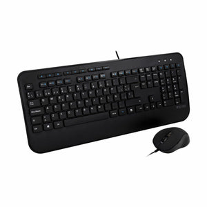 clavier et souris V7 CKU300ES Espagnol QWERTY