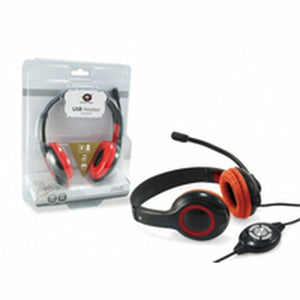 Headphones with Microphone Conceptronic CCHATSTARU2R Red