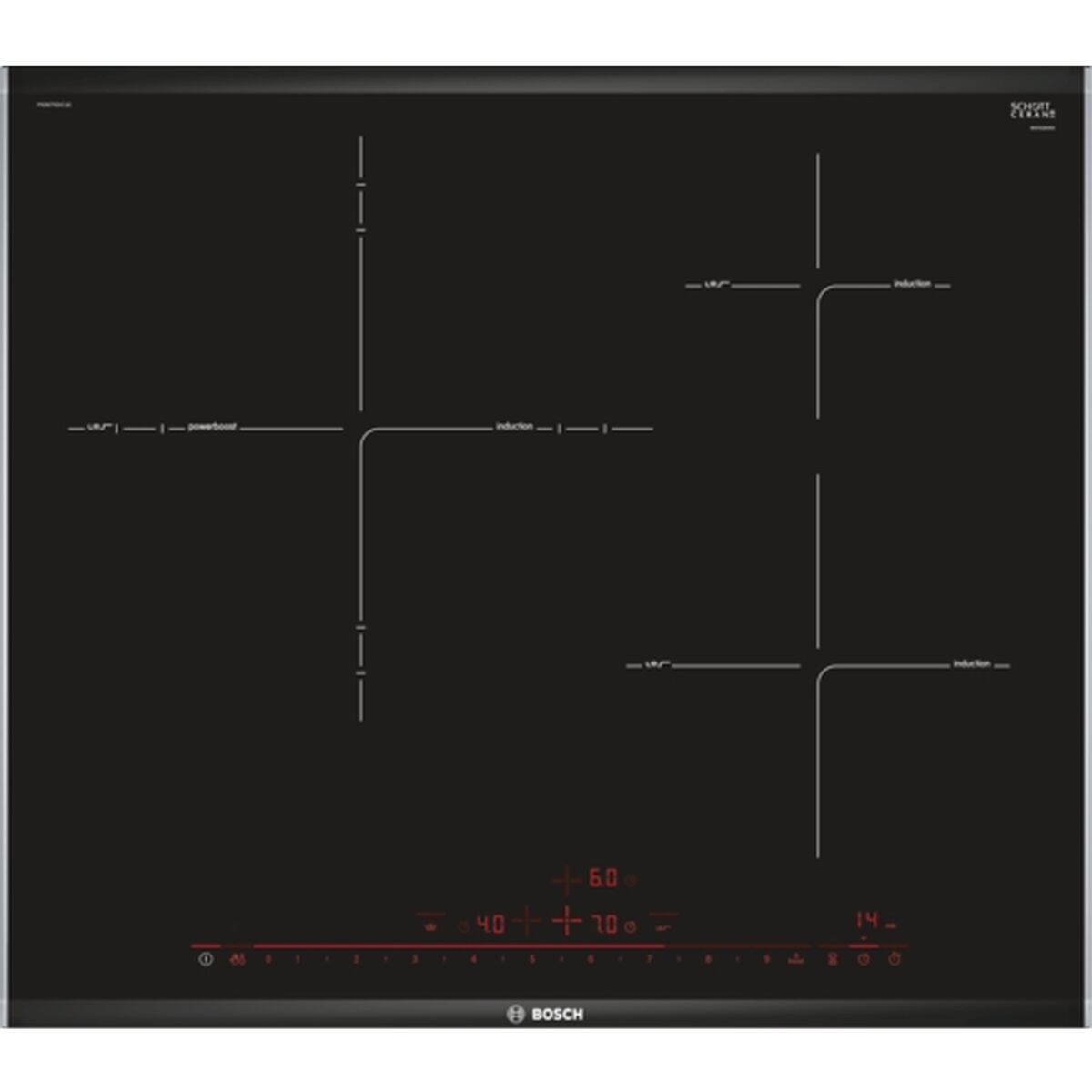 Induktionskochfeld BOSCH PID675DC1E 60 cm 60 cm