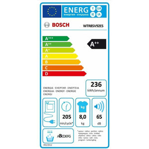 Séchoir à condensation BOSCH WTR85V92ES