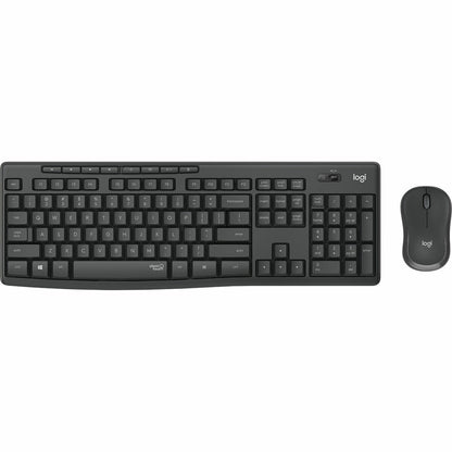 Tastatur mit Drahtloser Maus Logitech 920-009870 Wireless Schwarz Grau Graphit Portugiesisch