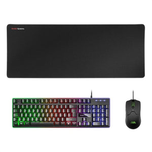 Tastatur und Gaming Maus Mars Gaming MCPX Portugiesisch