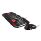 clavier et souris Tacens MCP1 Noir Rouge Monochrome Noir/Rouge Espagnol Qwerty