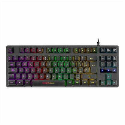 Clavier pour jeu Mars Gaming MKTKLES LED RGB Espagnol Qwerty