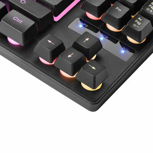 Gaming Tastatur Mars Gaming MKTKLES LED RGB Qwerty Spanisch