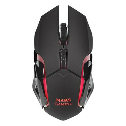 LED Gaming-Maus Mars Gaming MMW 3200 dpi Schwarz