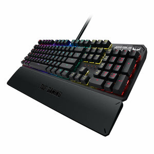 Tastatur Asus TUF Gaming K3 Schwarz Grau Qwerty Spanisch