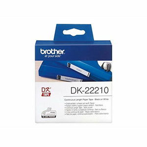 Continuous Paper for Printers Brother DK22210 29 x 30,48 mm Black/White White 500 Sheets