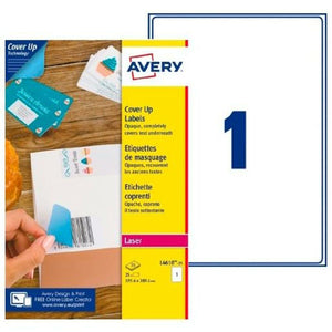 Drucker-Etiketten Avery L4610 Weiß 25 Bettlaken 199,6 x 289,1 mm (5 Stück)