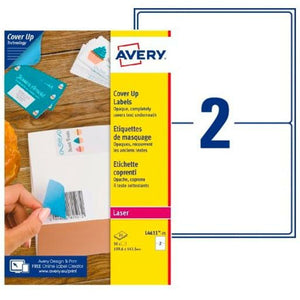 Etiquettes pour Imprimante Avery L4611 Blanc 25 Volets 199,6 x 143,5 mm (5 Unités)