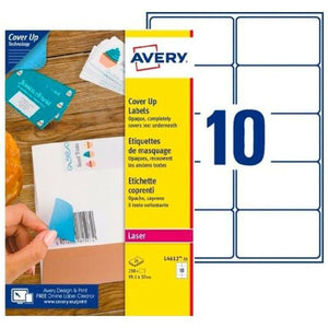 Etiquettes pour Imprimante Avery L4612 Blanc 25 Volets 99,1 x 57 mm (5 Unités)