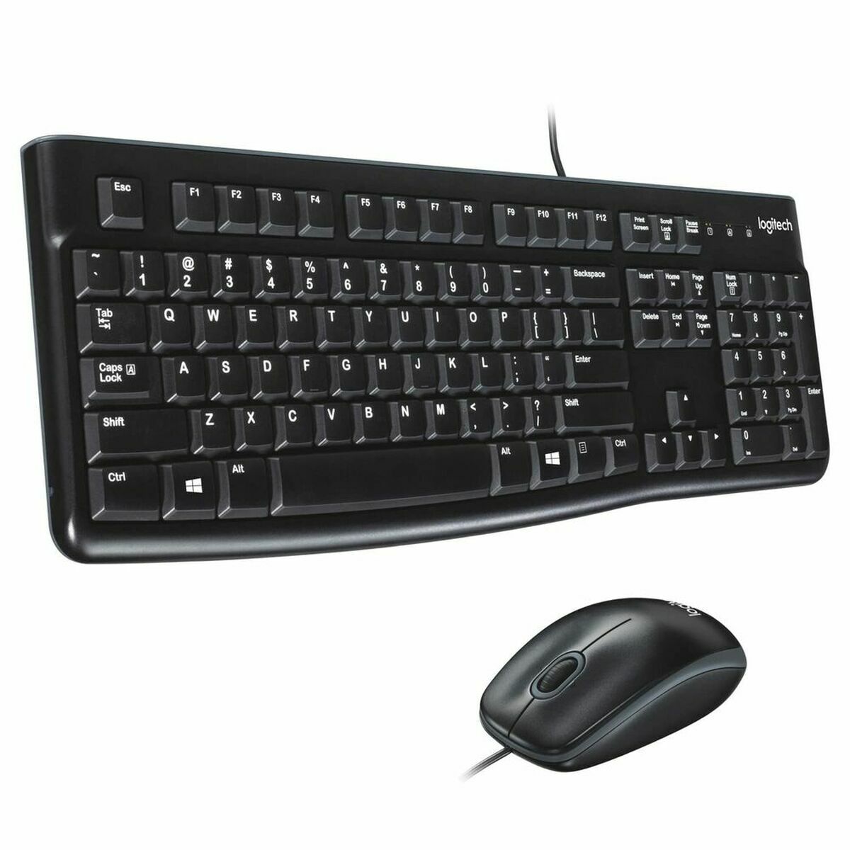 Tastatur Logitech Desktop MK120 QWERTY Schwarz Portugiesisch