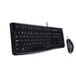 Keyboard and Optical Mouse Logitech Desktop MK120 Black Qwerty US