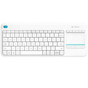 Clavier Logitech  K400+ Blanc Espagnol Qwerty QWERTY