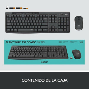 Clavier et souris sans fil Logitech 920-009798 Noir Graphite Espagnol Qwerty