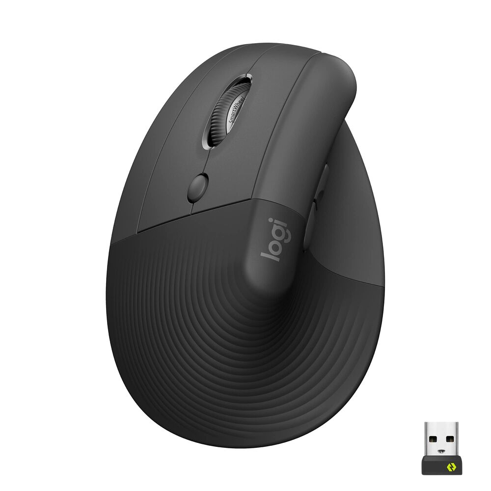 Souris Optique Ergonomique Logitech Lift Noir Gris