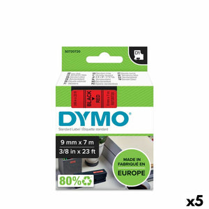 Thermal transfer ribbon Dymo D1 40917 7 m Black/Red (5 Units)