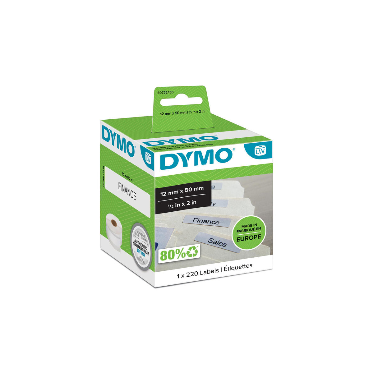 Drucker-Etiketten Dymo 99017 50 x 12 mm LabelWriter™ Weiß (6 Stück)