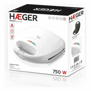 Sandwich Maker Haeger SM-75G.007A White 750 W