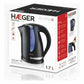 Kettle Haeger EK-22B.023A Black Stainless steel 2200 W 1,7 L