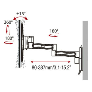 Support de TV Haeger 5608475 17" - 37"