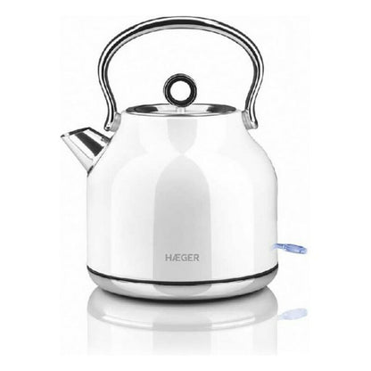 Bouilloire et Théière Haeger Localization-B085HR3LP8 1,7 L 2200W Blanc Acier inoxydable 2200 W 1,7 L