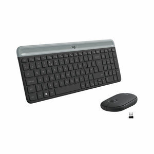 clavier et souris Logitech 920-009198 Noir Gris Espagnol Qwerty