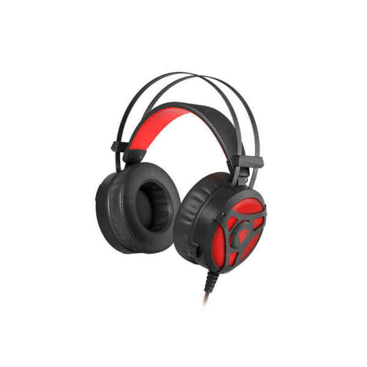 Casques avec Microphone Genesis NEON 360 Rouge Noir