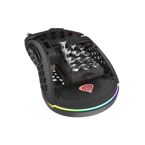 Gaming Maus Genesis NMG-1629 RGB 16000 DPI Schwarz