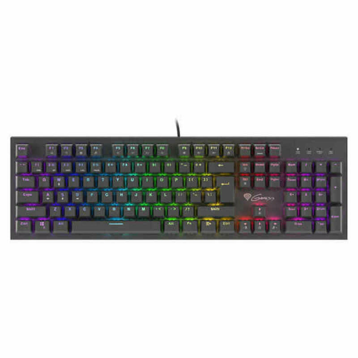 Clavier pour jeu Genesis Thor 300 RGB RGB Noir Espagnol Qwerty