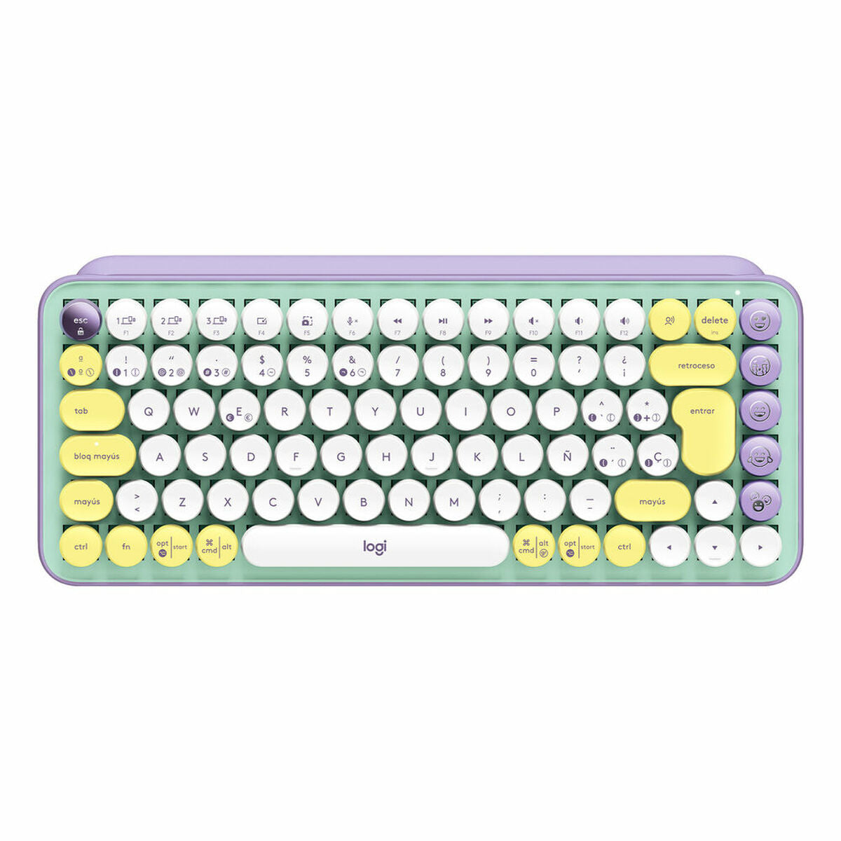 Clavier sans fil Logitech POP Keys Wireless Espagnol Qwerty