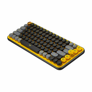 Clavier sans fil Logitech 920-010728 Noir Jaune Espagnol Qwerty