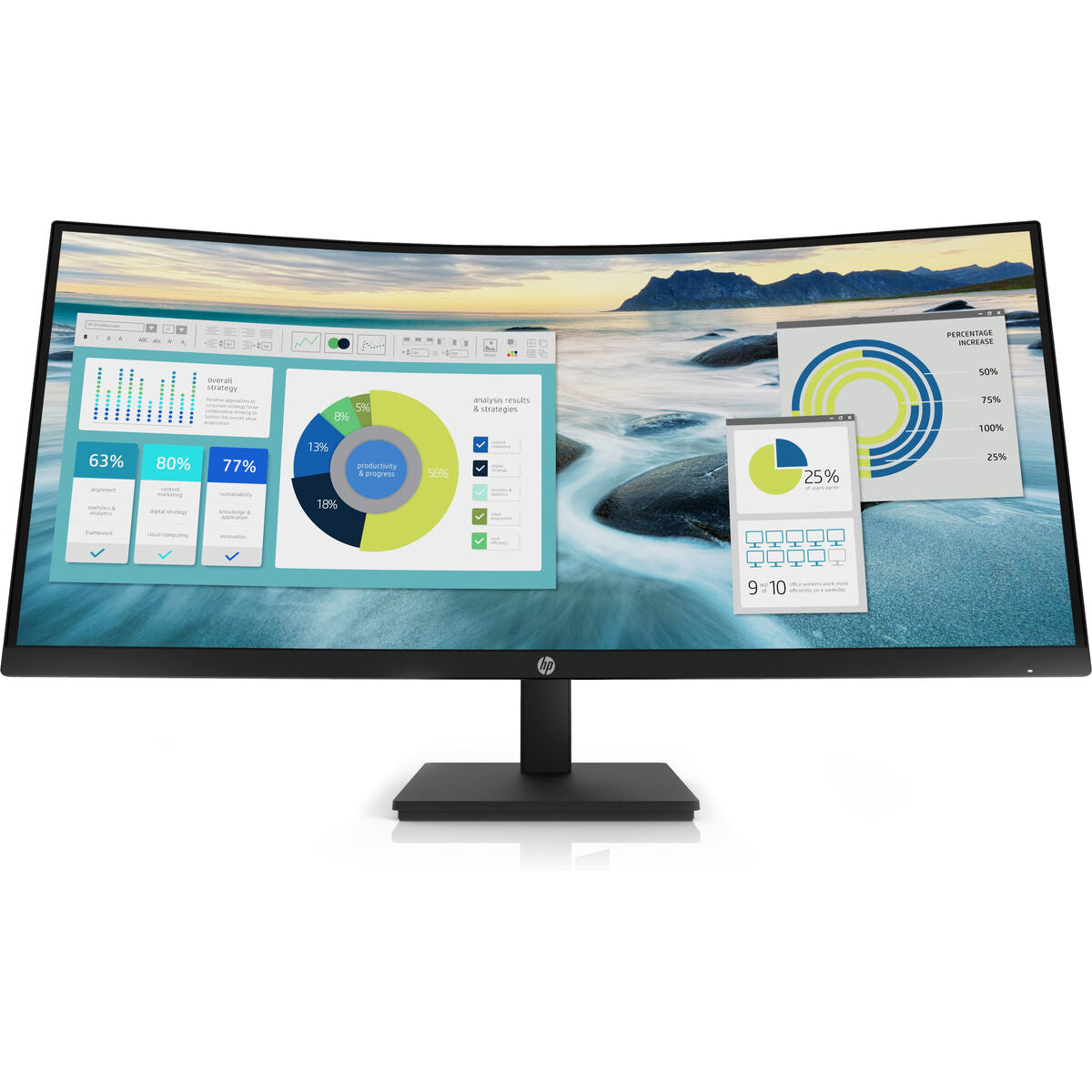 Écran HP P34hc G4 LFC 34" LED 34"