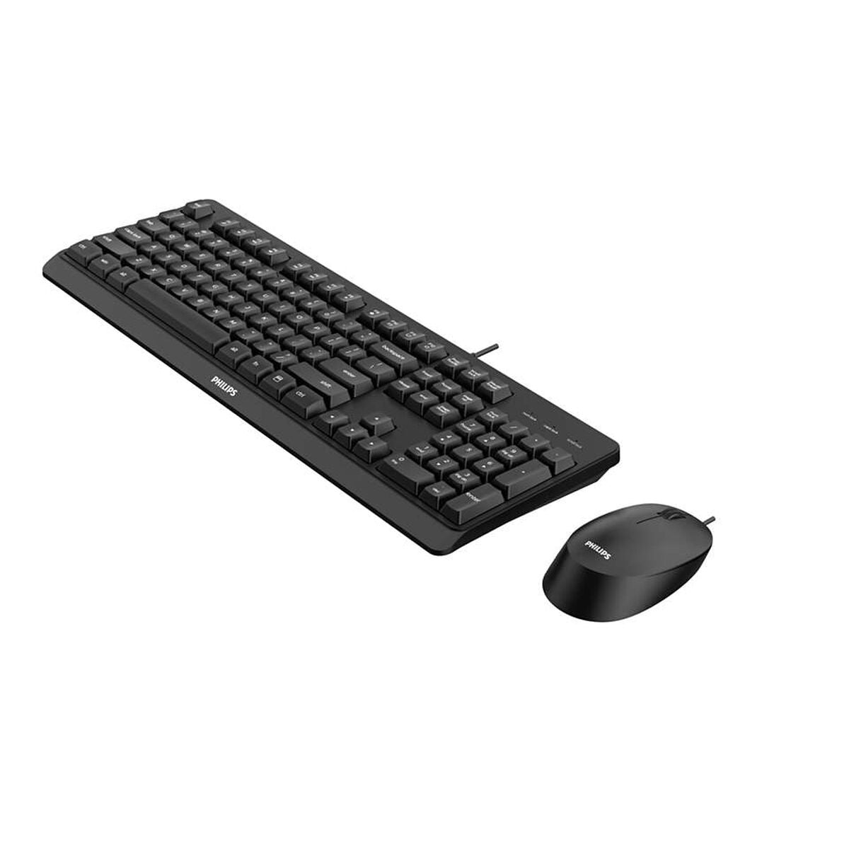 Tastatur mit Maus Philips SPT6207BL/16 Qwerty Spanisch