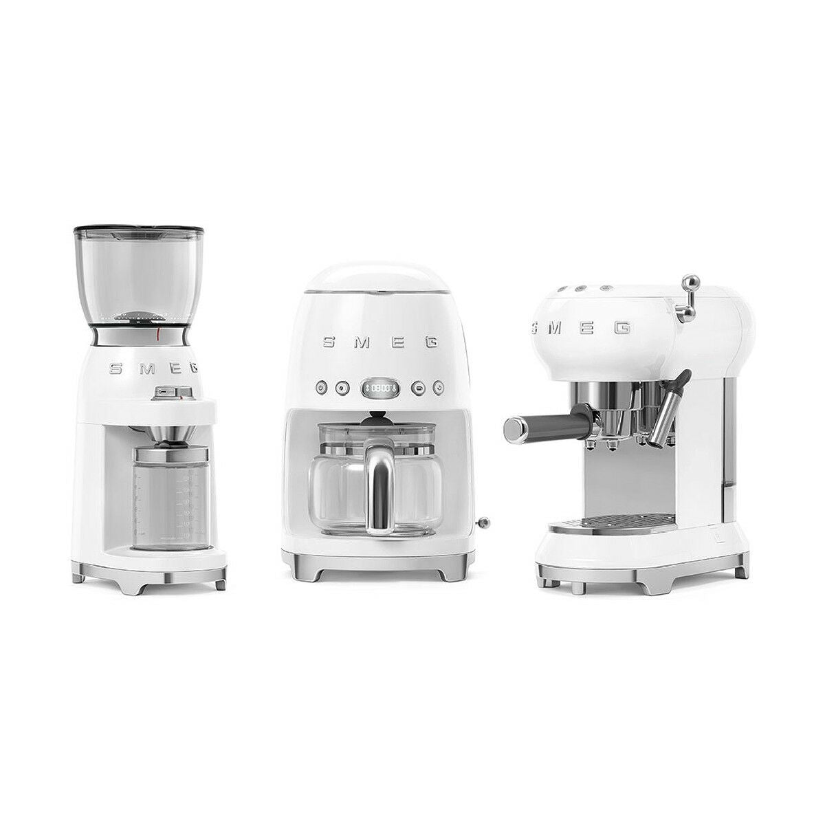 Elektromühle Smeg CGF01WHEU 150 W Weiß 350 g