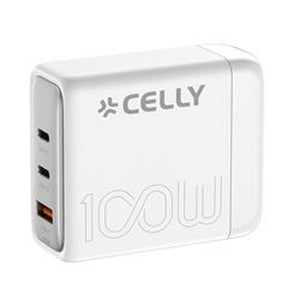 Wall Charger Celly PS3GAN100WWH White 100 W