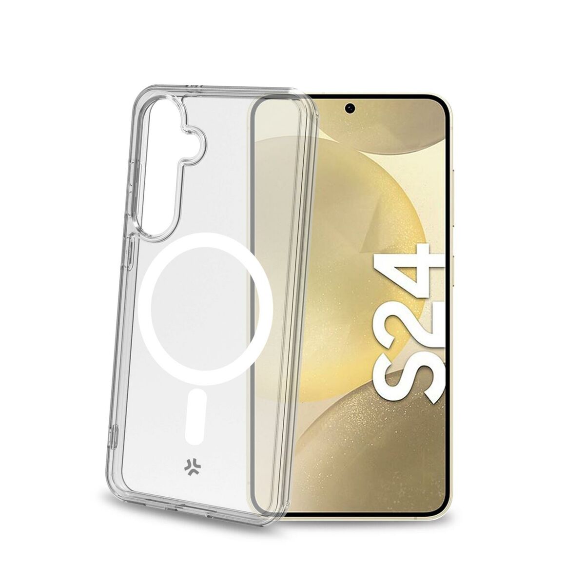 Mobile cover Celly White Transparent