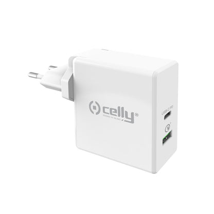 Battery charger Celly TCUSBC30WWH White