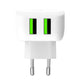 Battery charger Celly TC2USBLEDWH White